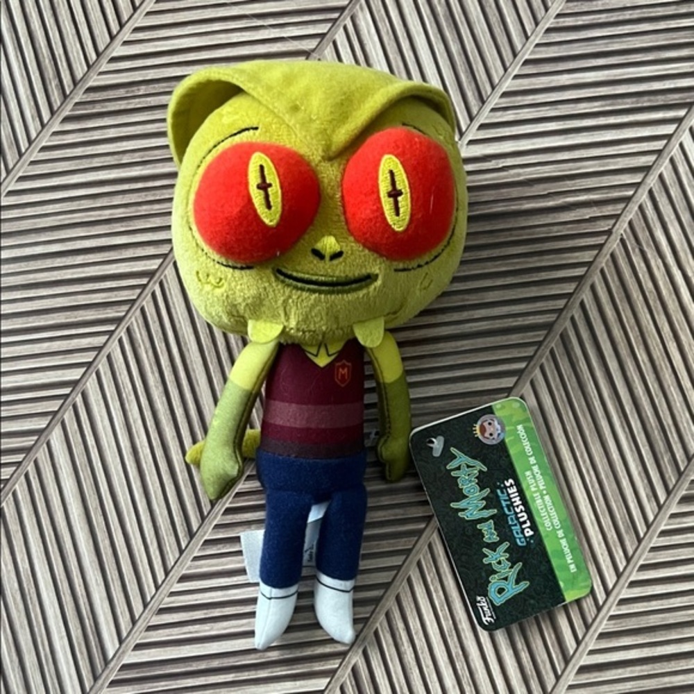 Funko Galactic Plushies: Rick & Morty - Lizard Morty collectible figure.